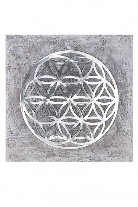 Tablou Flower of life, Canvas, Multicolor, 3.5x90x90 cm [2]