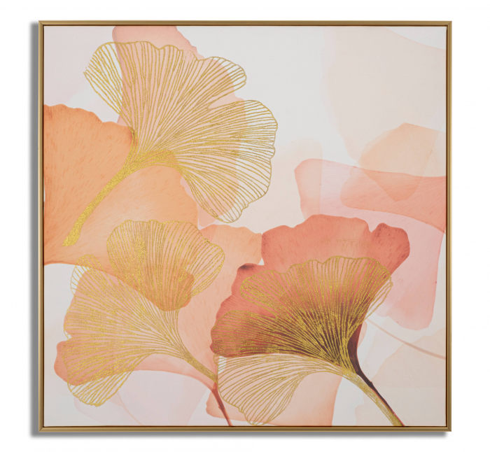Tablou Flowers, Lemn/Canvas/Plastic, Multicolor, 80x80x3.5 cm [5]