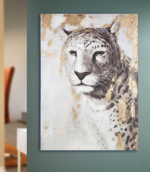Tablou Gepard, Print, Multicolor, 100 cm GILDE imagine 2022