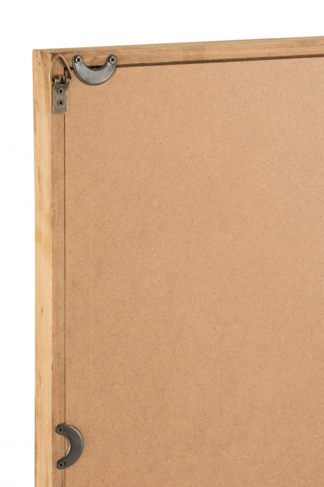 Tablou inramat Lion, Lemn, Maro, 81x4.5x100 cm [3]