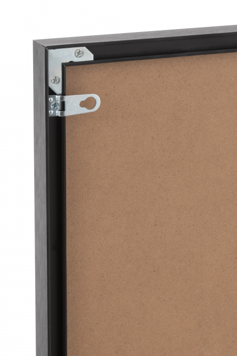 Tablou inramat Lion, Sticla, Alb/Negru, 101.56x2.5x100.5 cm [3]