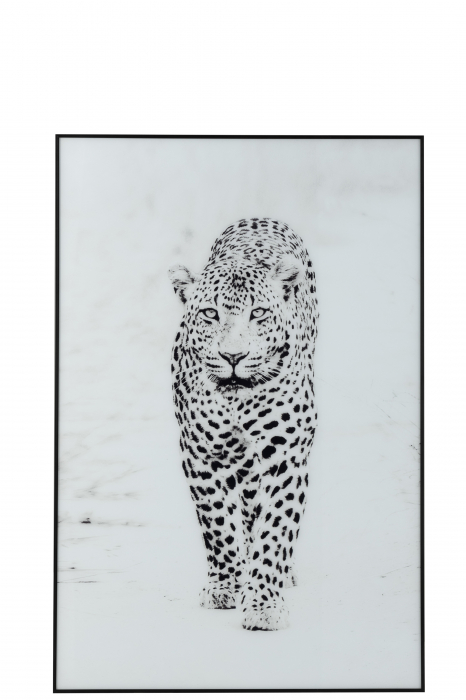 Tablou inramat Panther, Sticla, Maro, 80x120x3 cm