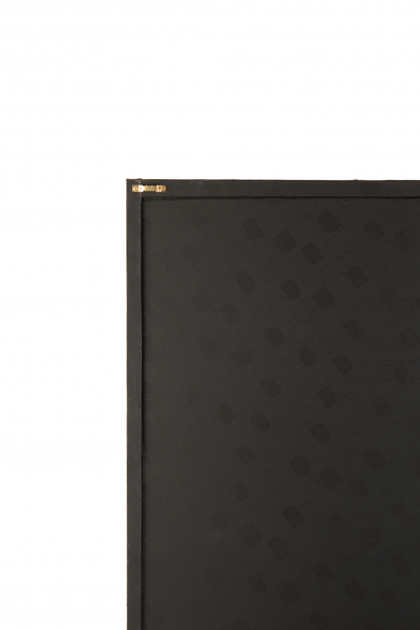 Tablou inramat Rectangle Oval, Piele, Negru/Auriu, 60x1.3x90 cm [2]