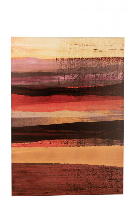 Tablou inramat Stripes, Canvas, Multicolor, 103x4.5x143 cm
