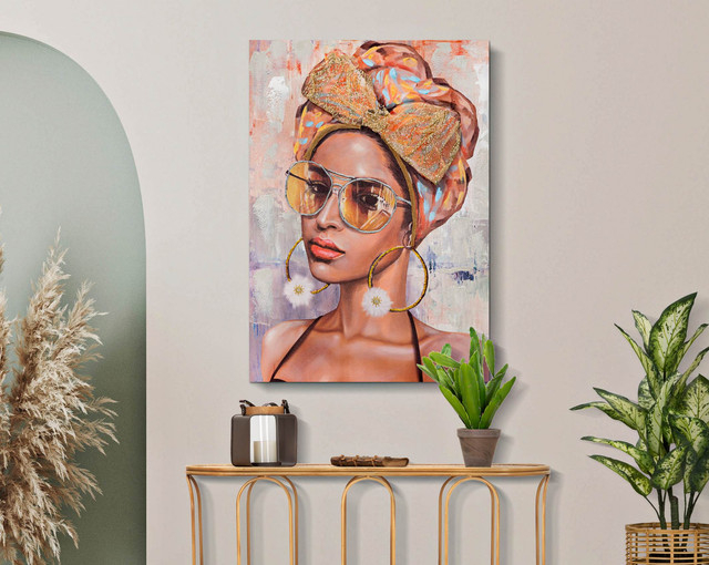 Tablou Jennifer - B-, Lemn/Canvas, Multicolor, 100x70x3 cm [7]