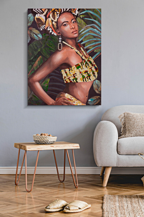 Tablou Kelly -B-, Lemn/Canvas, Multicolor, 120x90x3 cm [6]