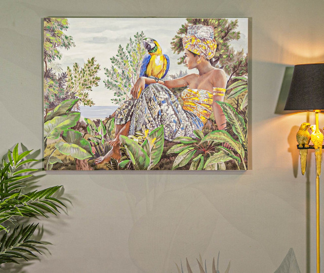 Tablou Kenda , Lemn/Canvas, Multicolor, 90x120x3 cm [6]