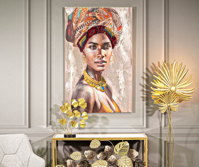 Tablou Kim, Lemn/Canvas, Multicolor, 120x80x3 cm [6]