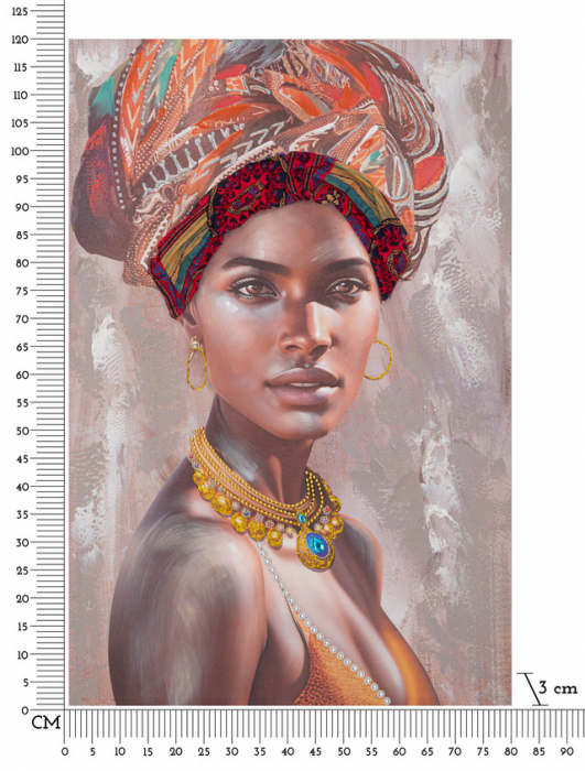 Tablou Kim, Lemn/Canvas, Multicolor, 120x80x3 cm [7]