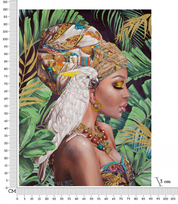 Tablou Kloe, Lemn/Canvas, Multicolor, 90x120x3 cm [7]