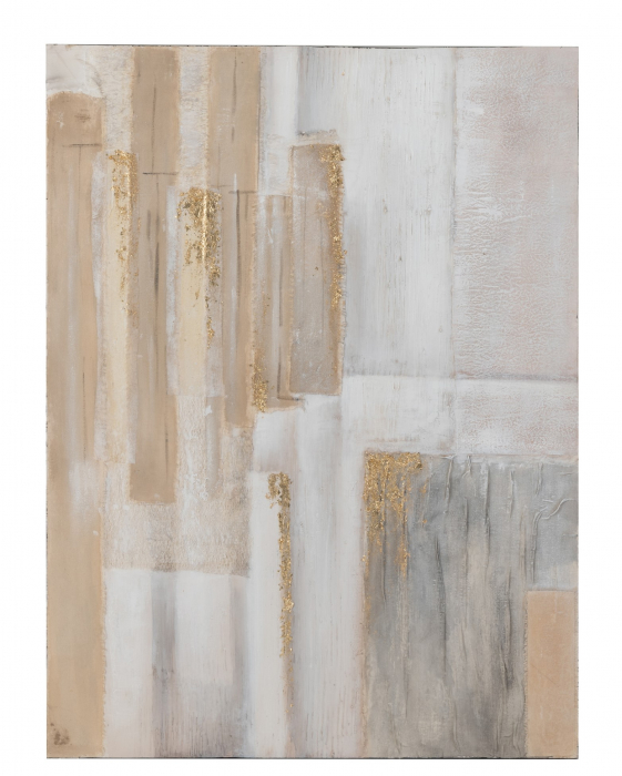 Tablou Lines, Canvas, Maro, 90x3.8x120 cm