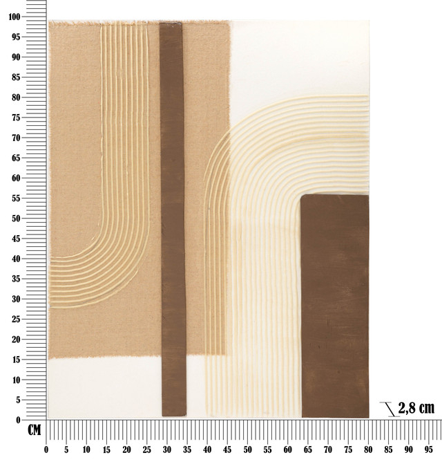 Tablou Lofty -B-, Lemn/Canvas, Multicolor, 100x80x2.8 cm [7]