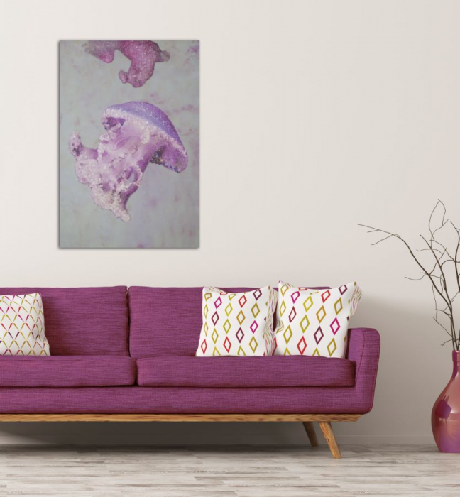 Tablou Medusa, lemn/panza, multicolor, 80X3.8X120 cm [7]