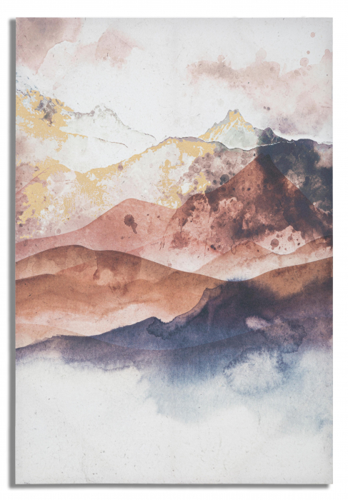 Tablou Mountain, Lemn/Canvas, Multicolor, 120x80x3 cm [5]