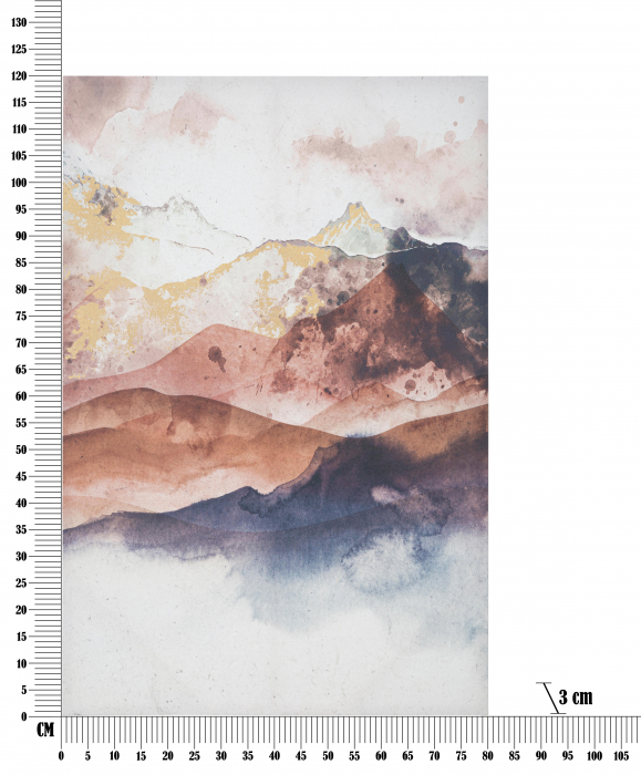 Tablou Mountain, Lemn/Canvas, Multicolor, 120x80x3 cm [6]