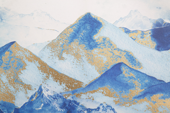 Tablou Mountain, Lemn/Canvas, Multicolor, 120x80x3 cm [4]
