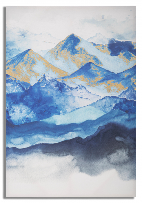 Tablou Mountain, Lemn/Canvas, Multicolor, 120x80x3 cm [5]