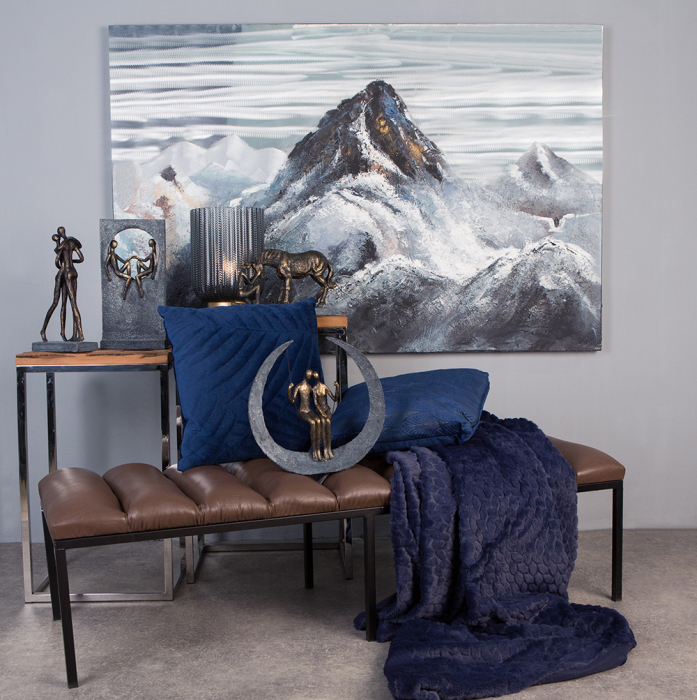 Tablou  MOUNTAIN, panza/aluminiu, 150x100x4 cm [6]