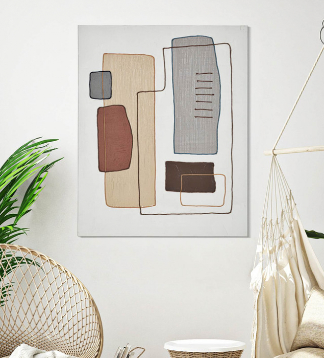 Tablou Paint -B-, Lemn/Canvas, Multicolor, 100x80x2.8 cm [6]