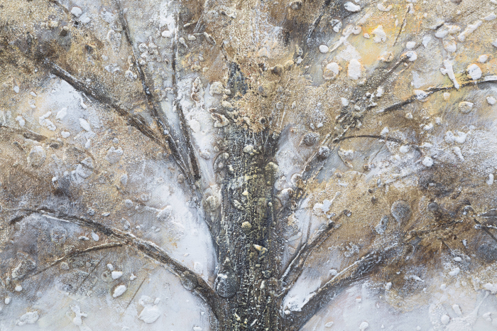 Tablou Painting Tree -A-, Lemn/Canvas, Multicolor, 141.5x4x72 cm [3]