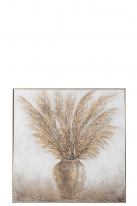 Tablou Pampas, Canvas, Maro, 103x4.5x102.5 cm