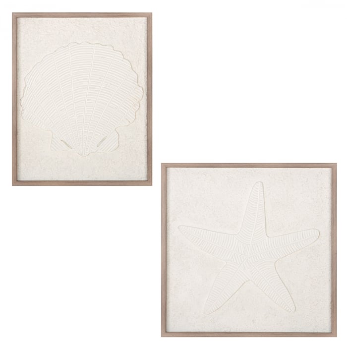 Tablou, pătrat, Cornetta, MDF, crem, PU 2, 2 buc. asortate, L. 3 cm, L. 53 cm, H. 53 cm [4]