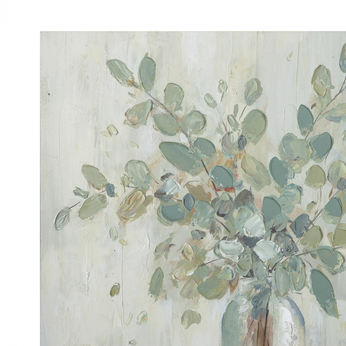 Tablou, pătrat, Eucalipt, Pânză, lemn de pin, verde, PU 2, L. 3 cm, L. 60 cm, H. 60 cm [2]