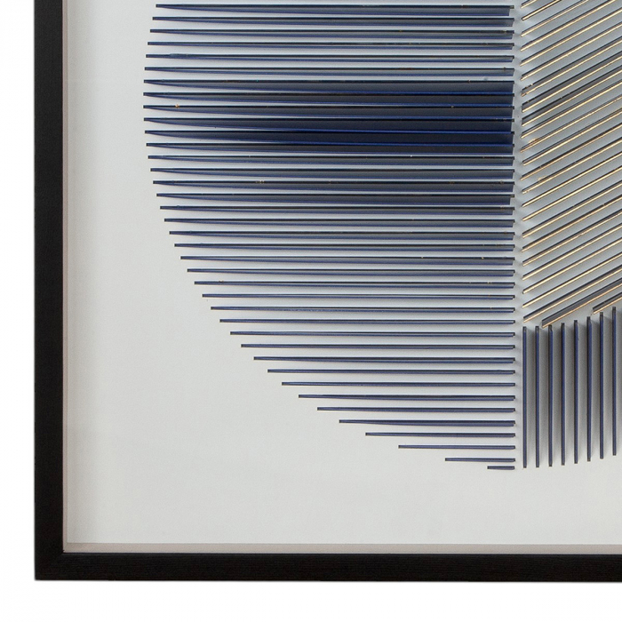 Tablou, pătrat, Memphis, MDF, albastru, PU 1, L. 6 cm, L. 90 cm, H. 90 cm [2]