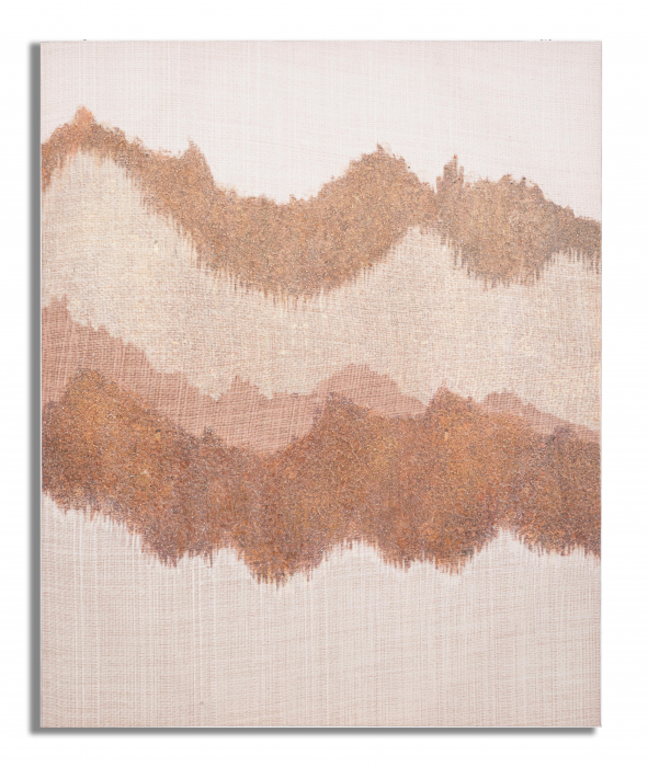Tablou pictat manual Browny, Lemn/Canvas, Multicolor, 100x80x3.7 cm [5]