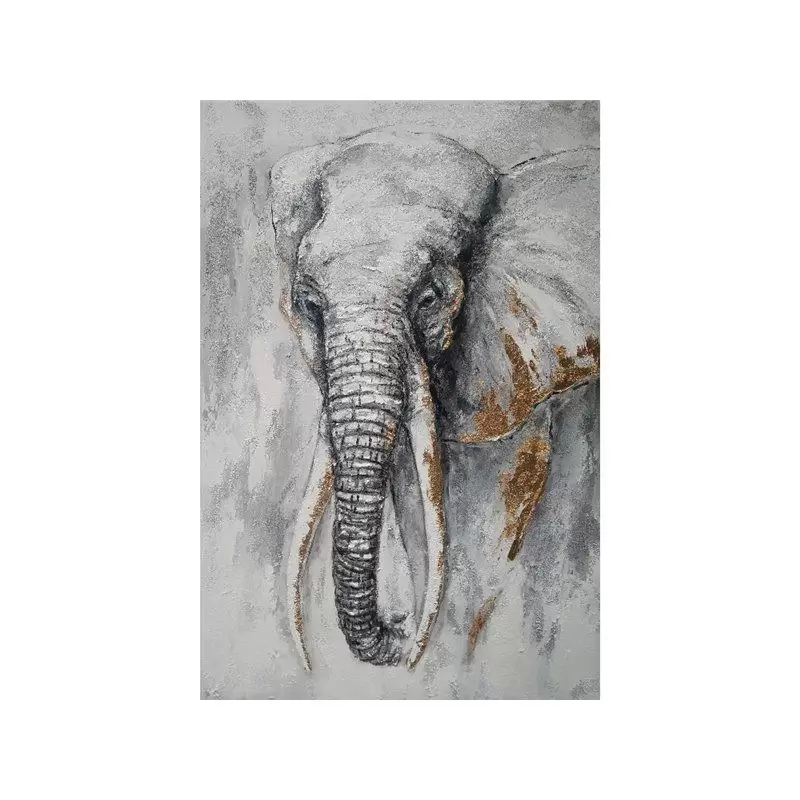 Tablou pictat manual Elephant 120 x 80 cm lotusland.ro imagine 2022