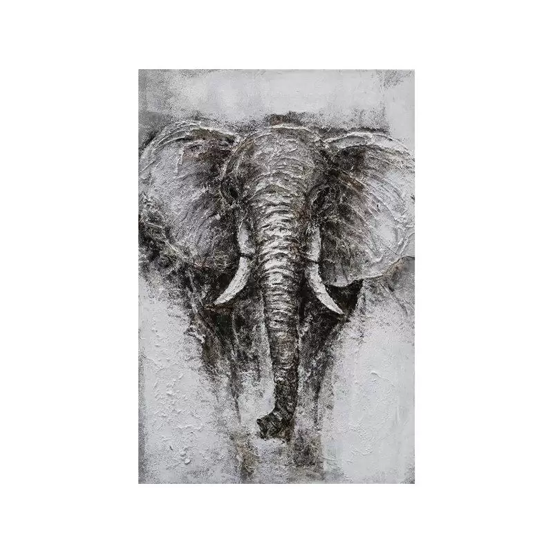 Tablou pictat manual Elephant 80 x 120 cm lotusland.ro imagine 2022