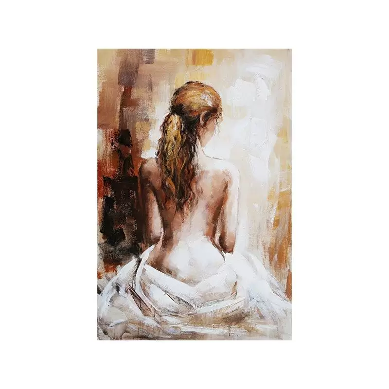 Tablou pictat manual Lady backside 120 x 80 cm