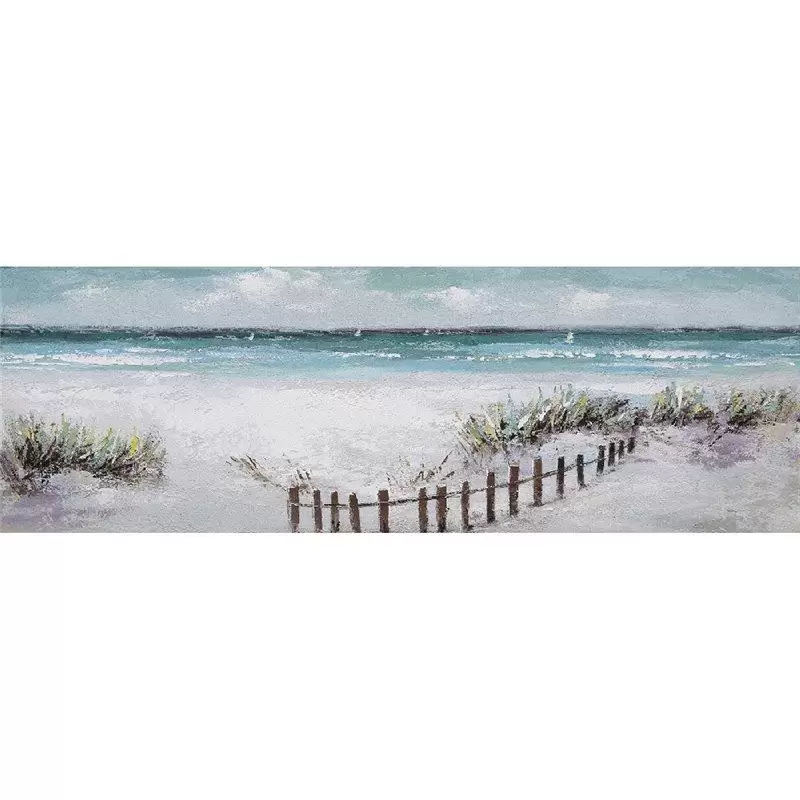 Tablou pictat manual Sea and dunes 50 x 150 cm lotusland.ro imagine 2022