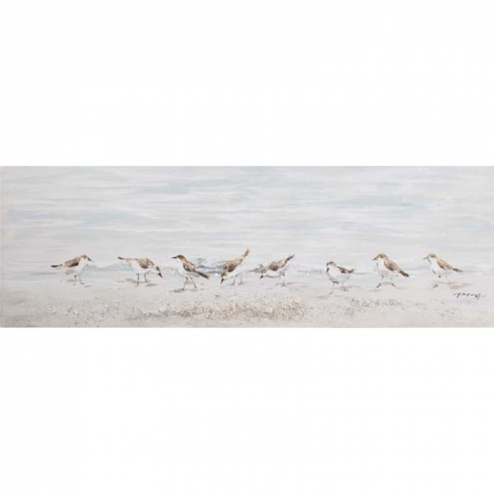 Tablou pictat manual Sea Birds 50 x 150 cm lotusland.ro imagine 2022