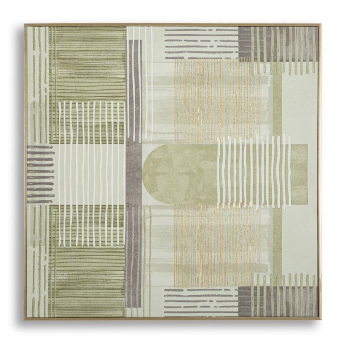Tablou pictat pe pânza cu Rama, de lemn -a- 60x3x60 cm [1]