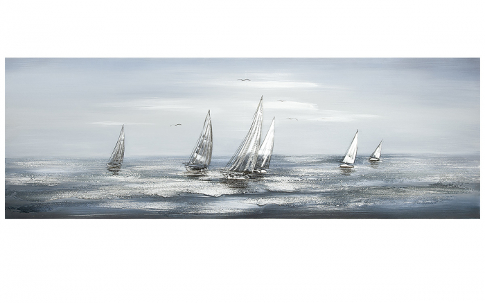 Tablou Regatta, panza, multicolor, 150x50x3 cm [2]