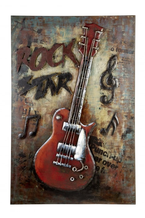 Tablou ROCK, metal, 50x4x75 cm