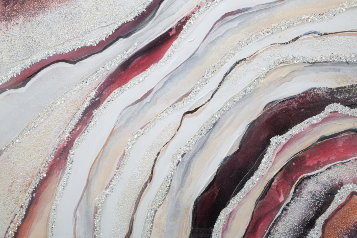 Tablou Redy, lemn de pin/panza, multicolor, 80X2.8X80 cm [6]