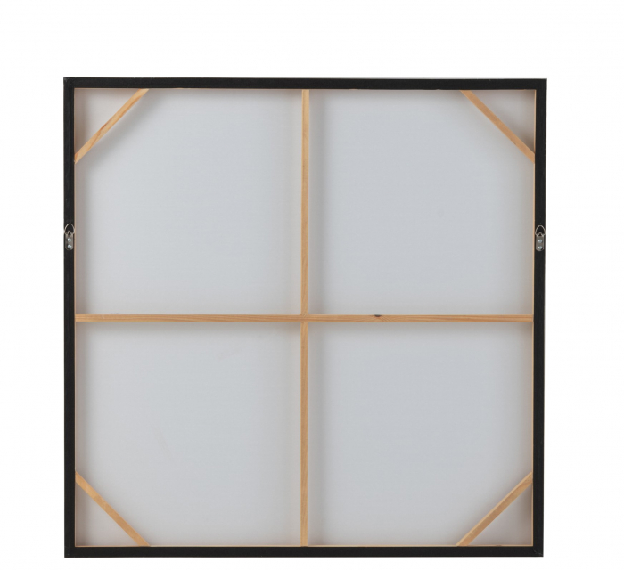 Tablou Square, Canvas, Negru, 90x3.8x90 cm [2]