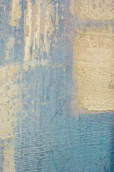 Tablou Talent, Panza/Lemn, Albastru, 140x3.5x70 cm [3]