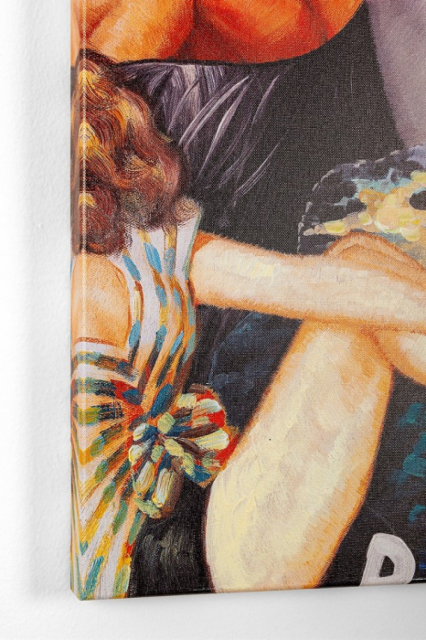 Tablou Talent , Panza/Lemn, Gri, 100x3.5x100 cm [2]