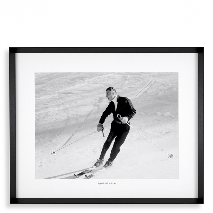 Tablou tipărit, Agnelli hits the slopes, Dims: W. 104 | D. 6 | H. 84  (CM) [1]