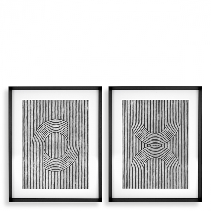 Tablou tiparit, Cedar grooves set de 2, Dims: W. 84 | D. 6 | H. 104 | per frame (CM) [1]