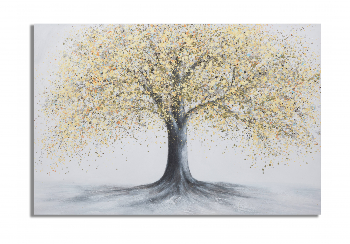 Tablou Tree Simple -B-, Lemn/Canvas, Multicolor, 121.5x5x82 cm [5]