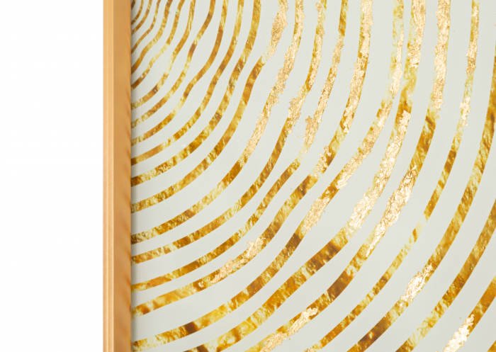 Tablou Woody, Sticla/Aluminiu/Hartie, Multicolor, 90x60x3.5 cm [3]