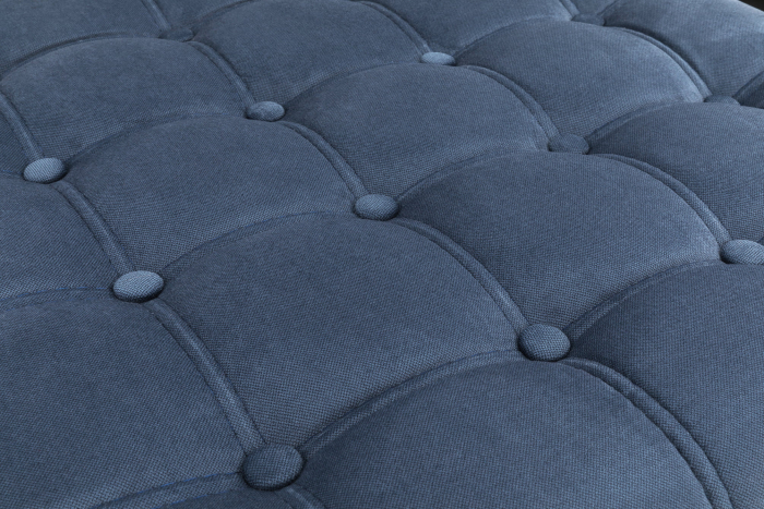 Taburet  Chesterfield, Albastru petrol, 70x32x70 cm [4]