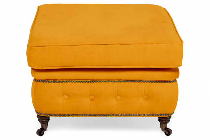 Taburet  Chesterfield, Galben, 75x45x70 cm [2]