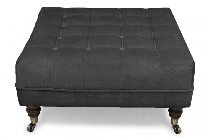 Taburet  Chesterfield , Gri, 70x32x70 cm [3]