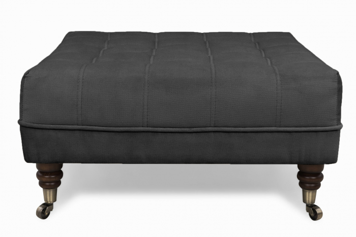 Taburet  Chesterfield , Gri, 70x32x70 cm [2]