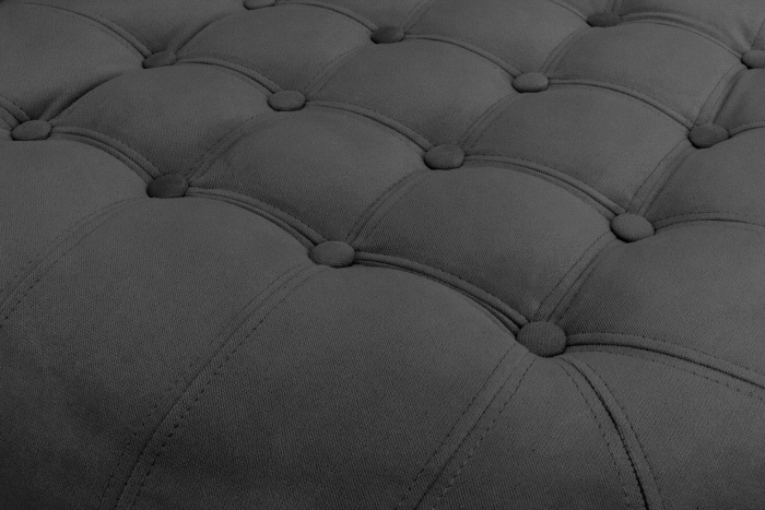 Taburet  Chesterfield, Gri, 80x32x80 cm [4]